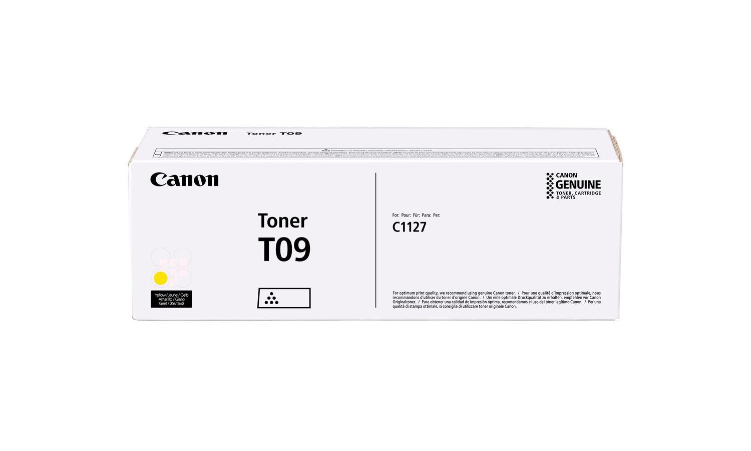 цена Тонер CANON T09 Y жёлтый
