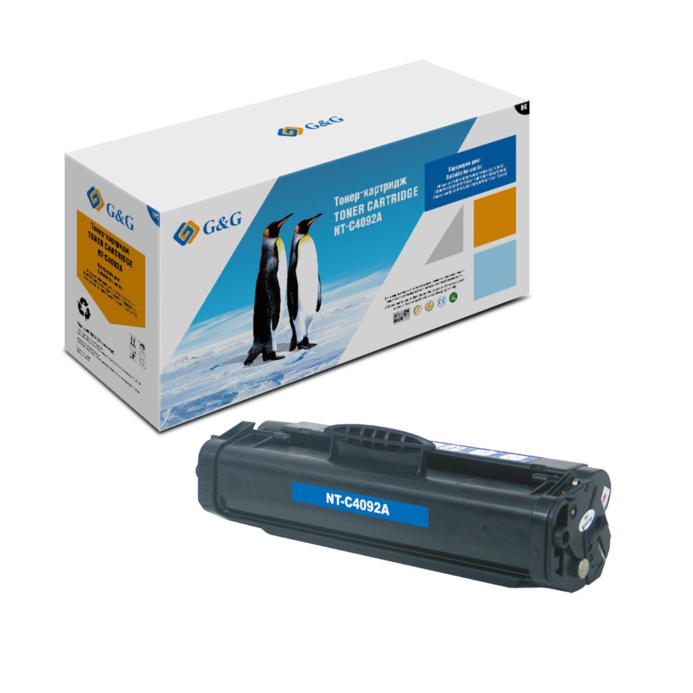 цена Картридж лазерный G&G NT-C4092A черный (2500стр.) для HP LJ 1100/3200/3220
