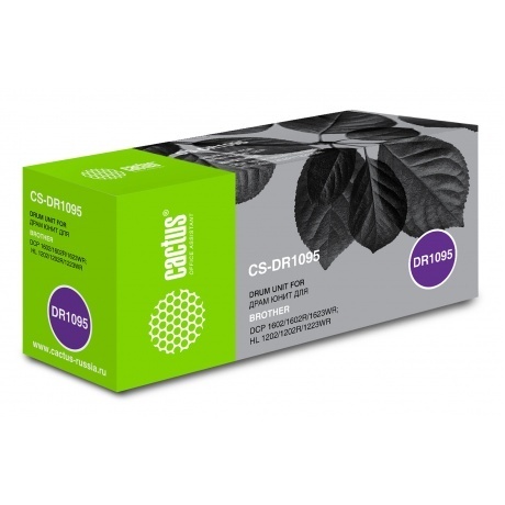 

Блок фотобарабана Cactus CS-DR1095 черный ч/б:10000стр. для DCP 1602/1602R, HL 1202/1202R Brother