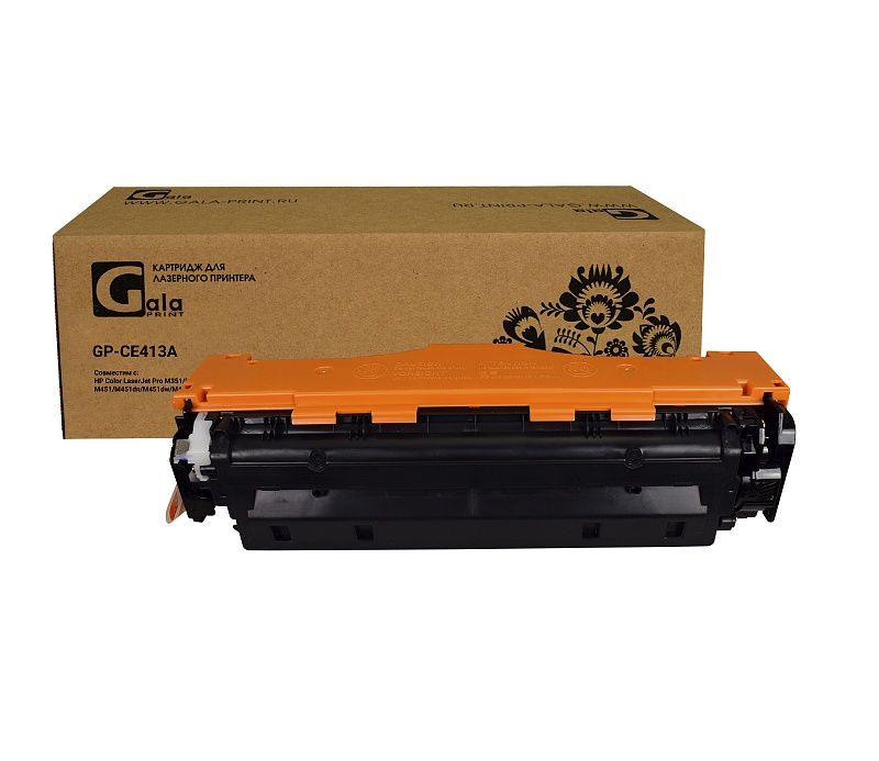 Картридж GP-CE413A (№305A) для принтеров HP Color LaserJet Pro M351/M351a/M357/M375/M375nw/M451/M451dn/M451dw/M451nw/M475/M475dn/M475dw Magenta 2600 копий GalaPrint