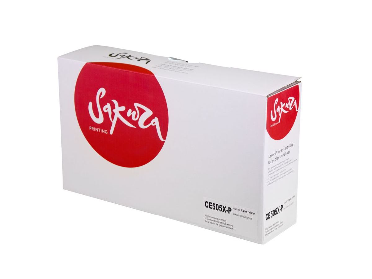

Картридж SAKURA CE505X-P для HP, черный, 6500 к. LJ P2055/LJ P2055D/LJ P2055DN