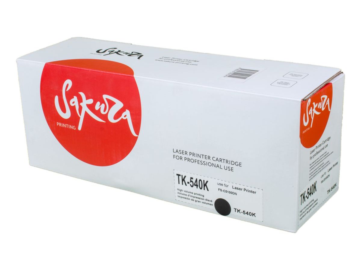 Картридж SAKURA TK540K для Kyocera Mita, черный, 5000 к. FS-C5100DN