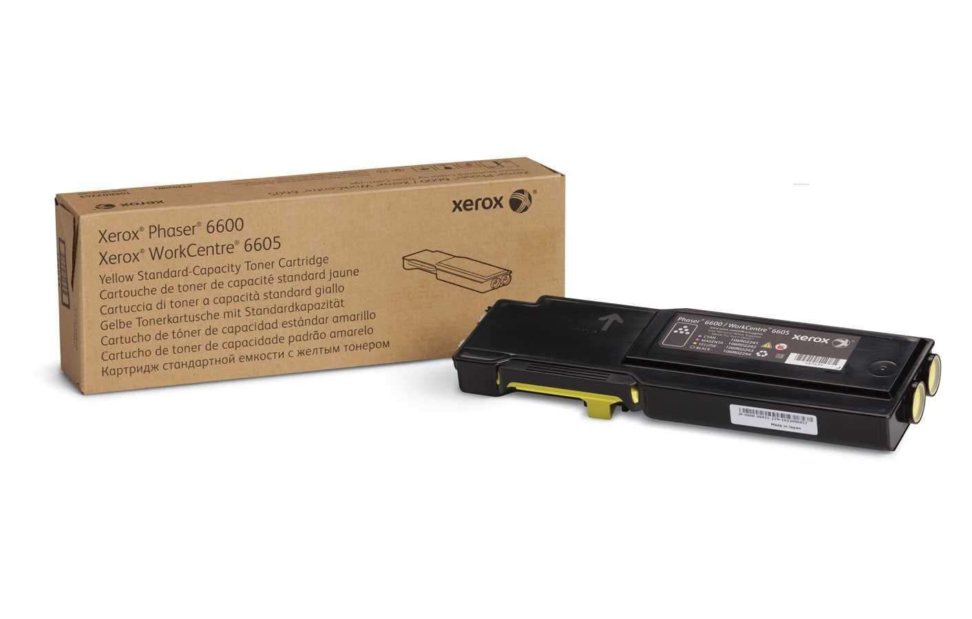 Тонер картридж 106R02247 для Xerox Phaser 6600/ WC6605, Желтый, 2000 стр (эквивалент артикулу 106R02251), нужен чип - фото 1
