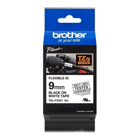 Картридж ленточный Brother TZEFX221 для Brother P-Touch - фото 2