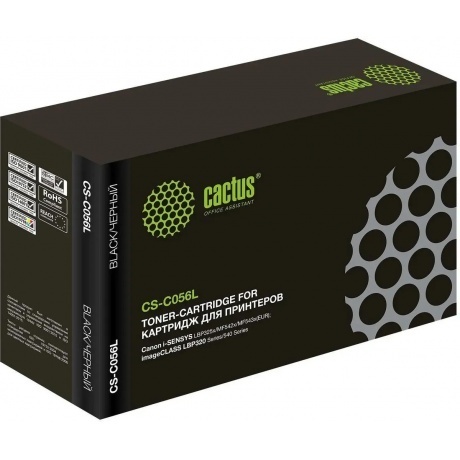 

Картридж лазерный Cactus CS-C056L 056 L черный (5100стр.) для Canon imageCLASS LBP320 Series/540 Series