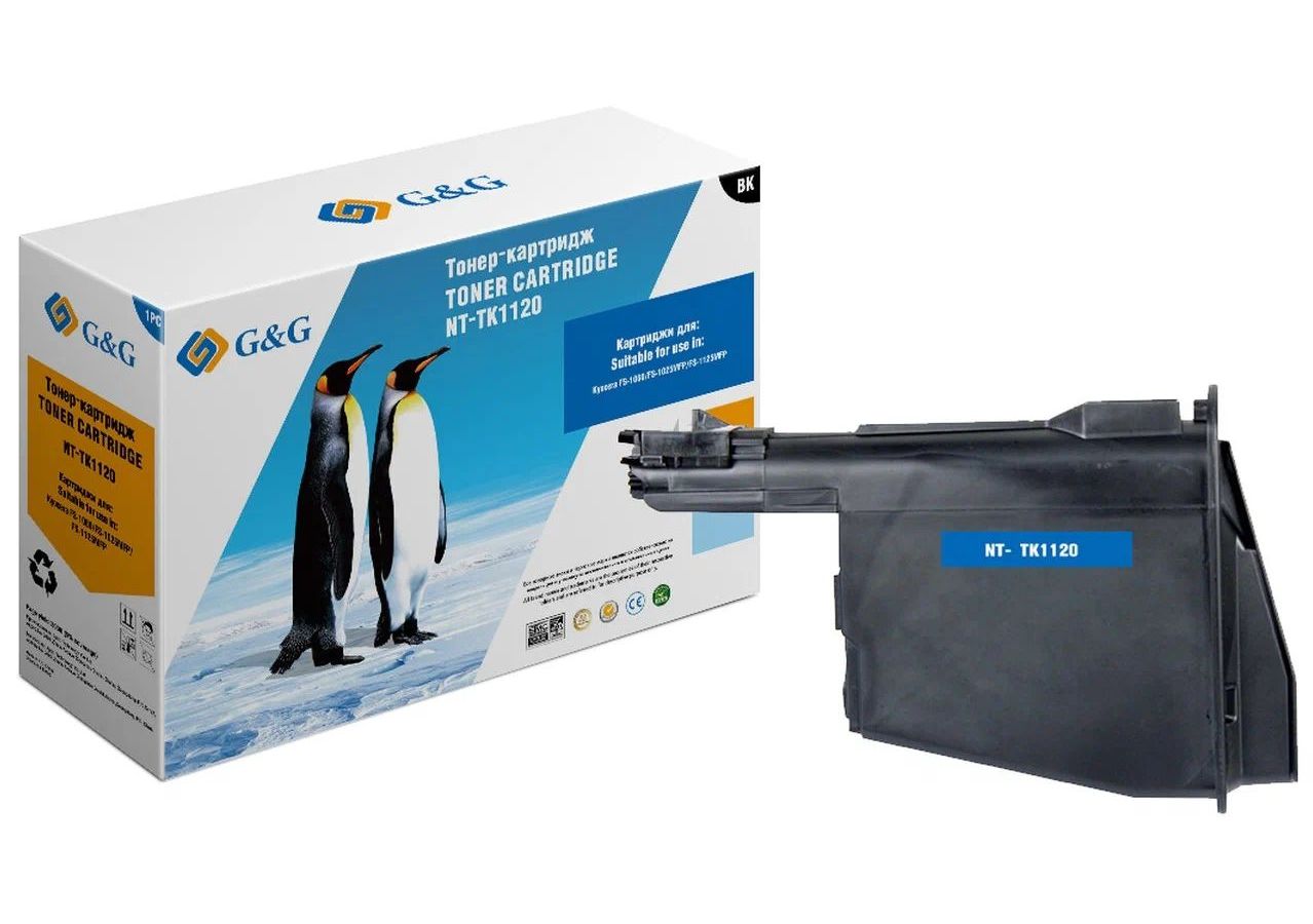 Картридж лазерный G&G GG-TK1120 черный (3000стр.) для Kyocera FS-1025MFP/1060/1125MFP картридж t2 tc k1120 для kyocera fs 1060dn 1025mfp 1125mfp 3000стр