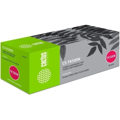 

Картридж лазерный Cactus CS-TK580K TK-580K черный (3500стр.) для Kyocera FS-C5150DN/P6021 Ecosys