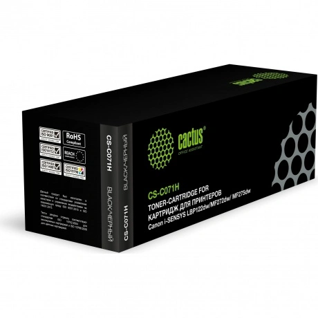 Картридж лазерный Cactus CS-C071H 071H черный (2500стр.) для Can...