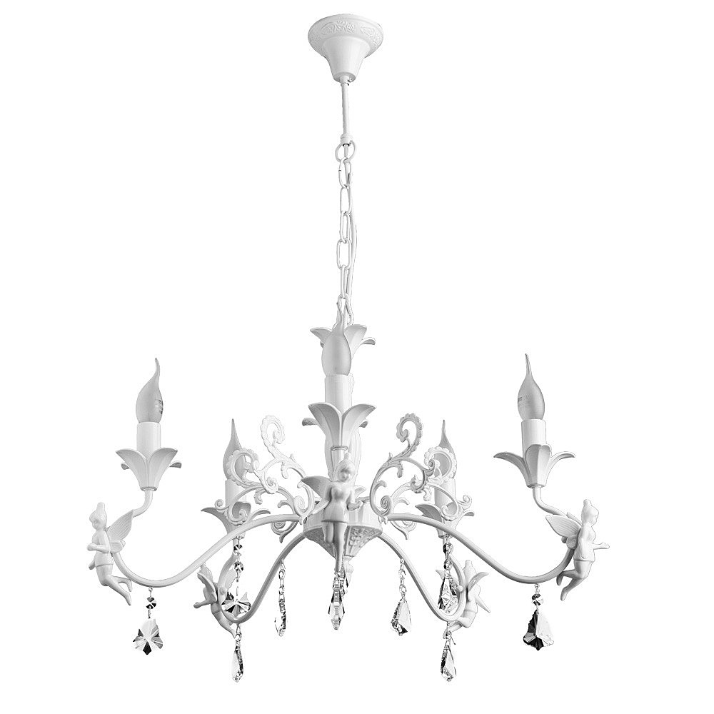 Люстра Arte lamp Angelina A5349LM-5WH люстра a5349lm 5wh angelina 5x40w e14 62x62x40 см