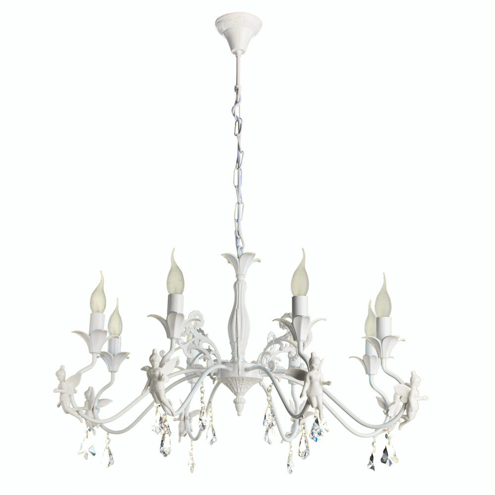 Люстра Arte Lamp Angelina A5349LM-8WH люстра a5349lm 5wh angelina 5x40w e14 62x62x40 см