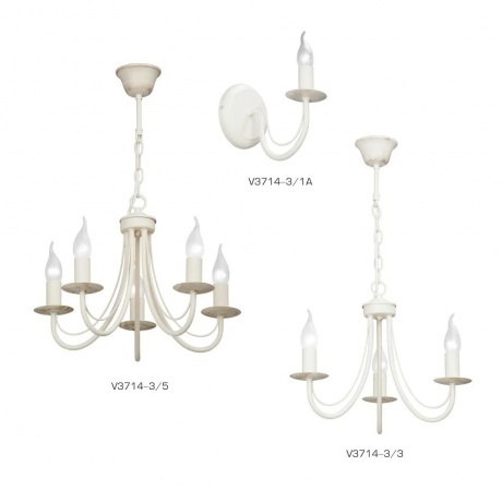 Люстра Vitaluce V3714-3/3, 3xE14 макс. 60Вт - фото 3