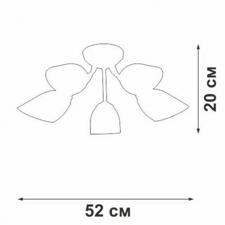 Люстра Vitaluce V3405-0/5PL, 5xE14 макс. 40Вт - фото 5
