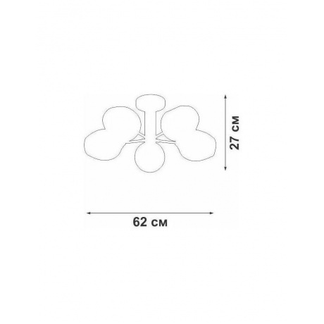 Люстра Vitaluce V3956-8/5PL, 5xE27 макс. 40Вт - фото 3