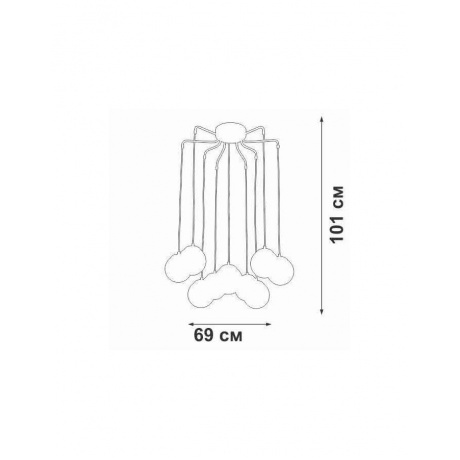 Люстра Vitaluce V48900-73/9PL, 9xE27 макс. 40Вт - фото 3