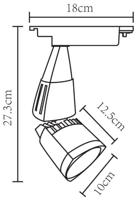 Трековый светильник Arte lamp Lynx A3830PL-1BK - фото 5
