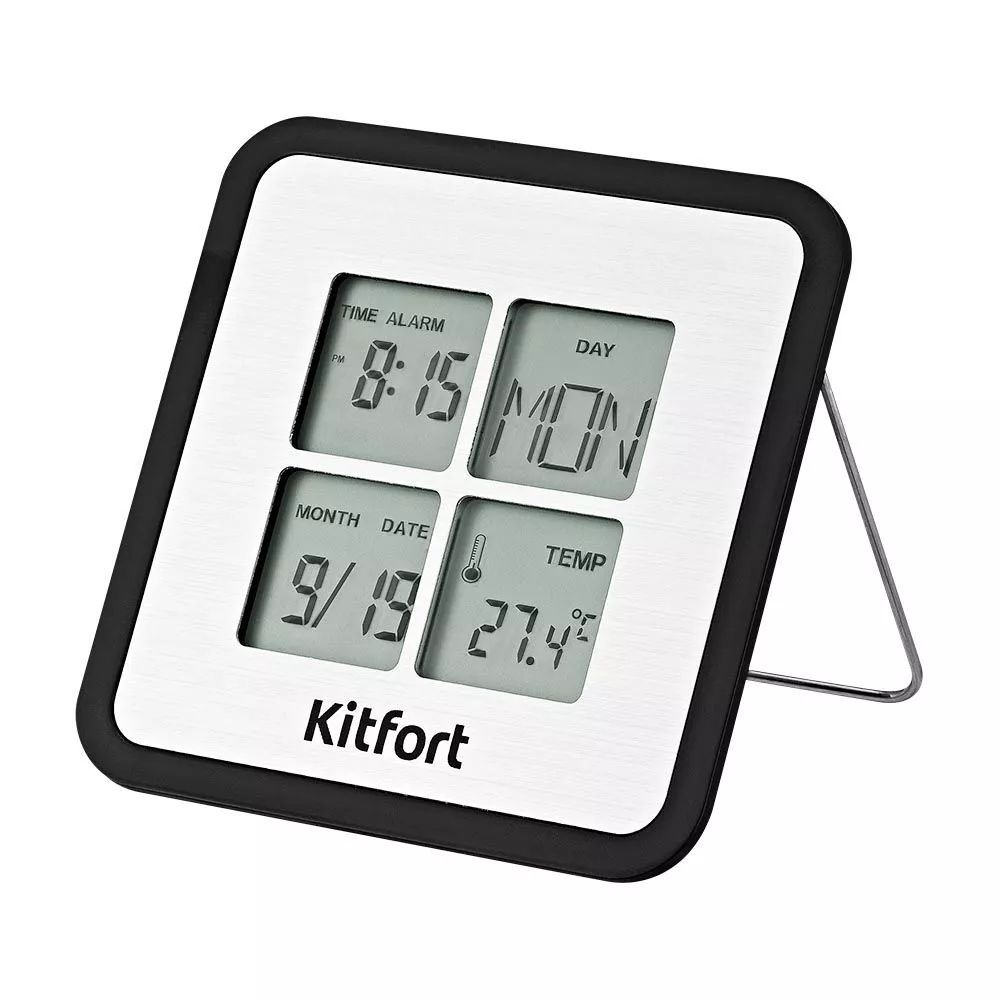 Часы с термометром Kitfort КТ-3301 часы с термометром kitfort часы с будильником черный