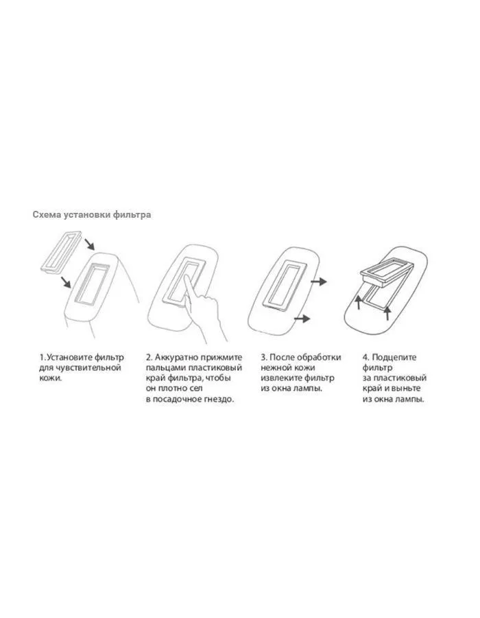 Фильтр для чувствительной кожи Фотоэпиляторов IPL Gezatone - фото 2