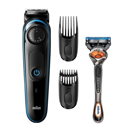 

Триммер для бороды Braun BT3240 + бритва Gillette