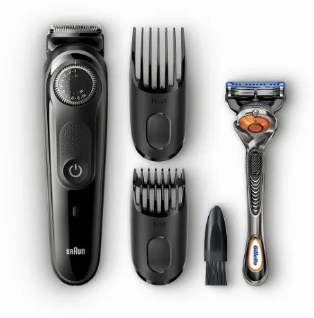 Триммер Braun BT5242 + Бритва Gillette черный