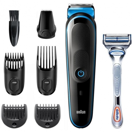 

Триммер для бороды Braun BT3242 + бритва Gillette