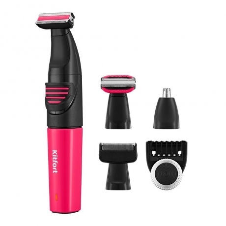 Триммер 3 в 1 Kitfort КТ-3139-1 черно-малиновый