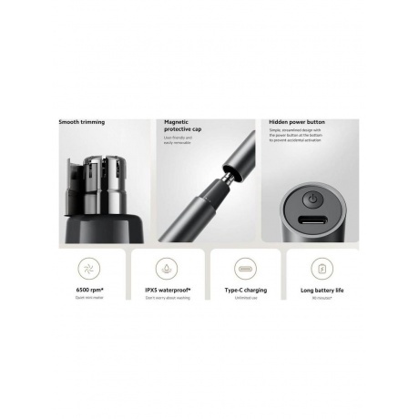 Триммер для носа Xiaomi Nose Hair Trimmer (BHR8997GL) - фото 13