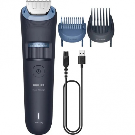 

Триммер Philips BT3665/15 темно-серый (насадок в компл:2шт)