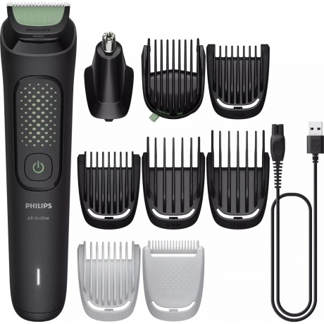 Триммер Philips MG3945/15 черный (насадок в компл:8шт) - фото 3