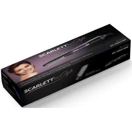 Фен-щетка Scarlett SC-HAS7400 черный с лиловым - фото 4