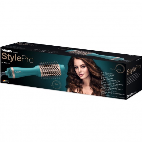 Фен-щетка Beurer HC45 Ocean 1000Вт бирюзовый - фото 2