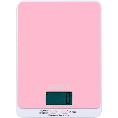Кухонные весы Kitfort КТ-803-2 розовые