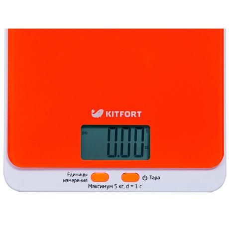 Весы кухонные Kitfort KT-803-5 оранжевые - фото 3