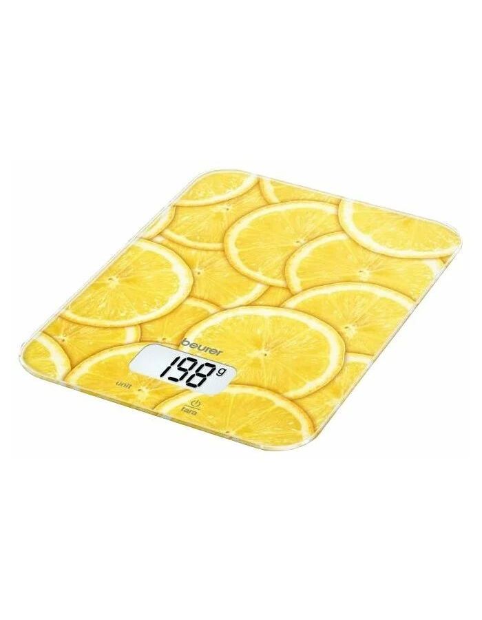 Весы кухонные электронные Beurer KS19 lemon макс.вес:5кг рисунок весы кухонные beurer ks19 чёрный