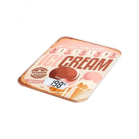 Весы кухонные электронные Beurer KS19 Ice Cream макс.вес:5кг рисунок