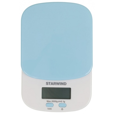

Весы кухонные электронные Starwind SSK2156 макс.вес:2кг голубой