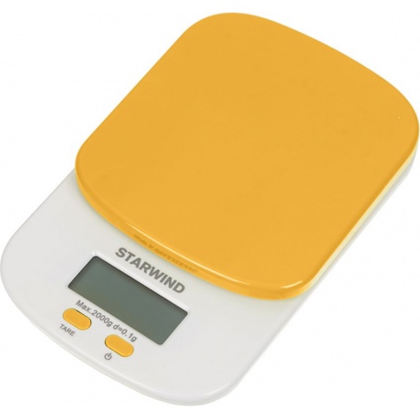 Весы кухонные электронные Starwind SSK2158 макс.вес:2кг оранжевый - фото 2