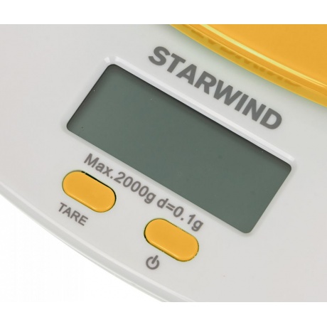 Весы кухонные электронные Starwind SSK2158 макс.вес:2кг оранжевый - фото 5