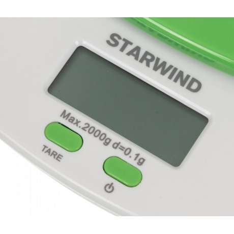 Весы кухонные электронные Starwind SSK2155 макс.вес:2кг зеленый - фото 6