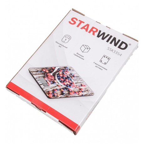 Весы кухонные электронные Starwind SSK3354 макс.вес:5кг - фото 4