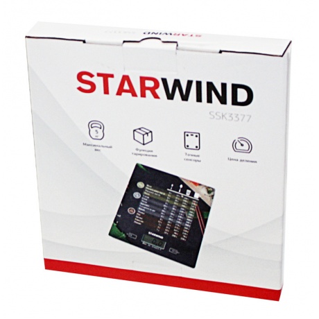 Весы кухонные электронные Starwind SSK3377 макс.вес:5кг рисунок - фото 3
