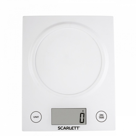 Весы кухонные электронные Scarlett SC-KS57B10 макс.вес:5кг белый - фото 1