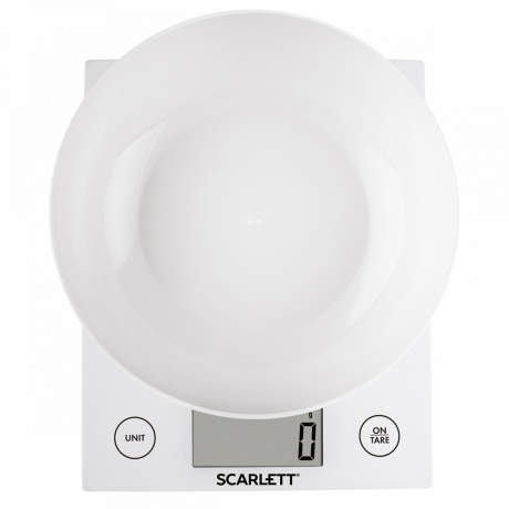 Весы кухонные электронные Scarlett SC-KS57B10 макс.вес:5кг белый - фото 3