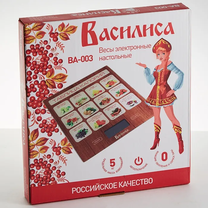 Весы кухонные Василиса ВА-003 Таблица калорий - фото 2