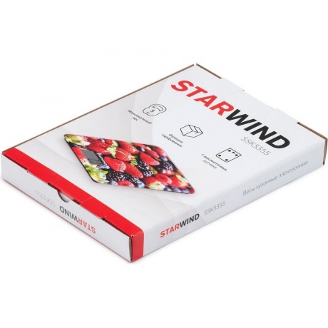 Весы кухонные электронные Starwind SSK3355 ягоды - фото 5