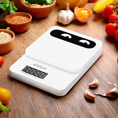 Кухонные весы КТ-817-2 белый - фото 12