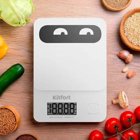 Кухонные весы КТ-817-2 белый - фото 10