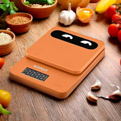 Кухонные весы Kitfort КТ-817-4 оранжевый - фото 15