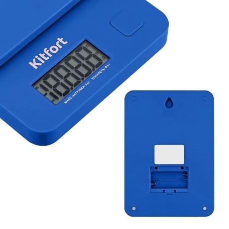 Кухонные весы Kitfort КТ-817-5 синий - фото 3
