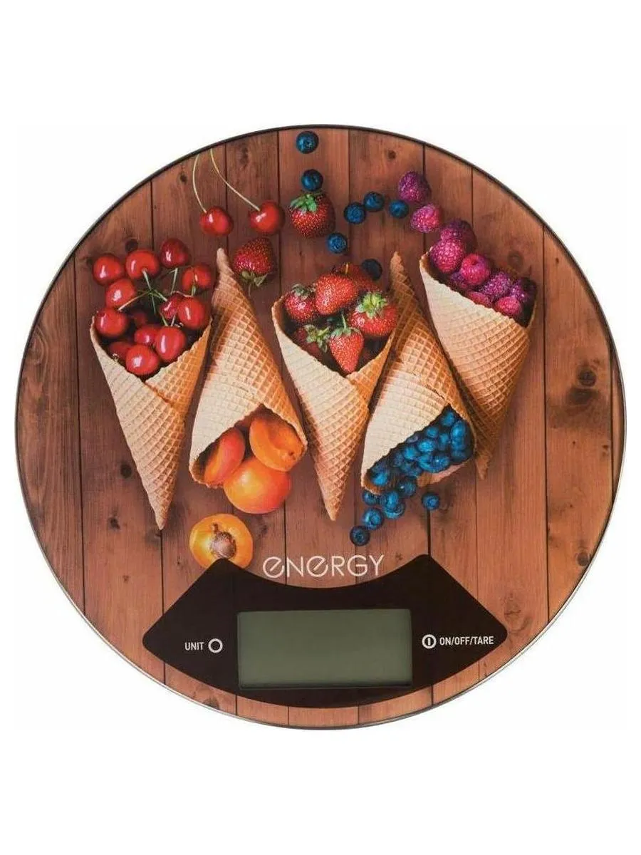 Весы кухонные электронные ENERGY EN-403 (вафли) круглые - фото 2
