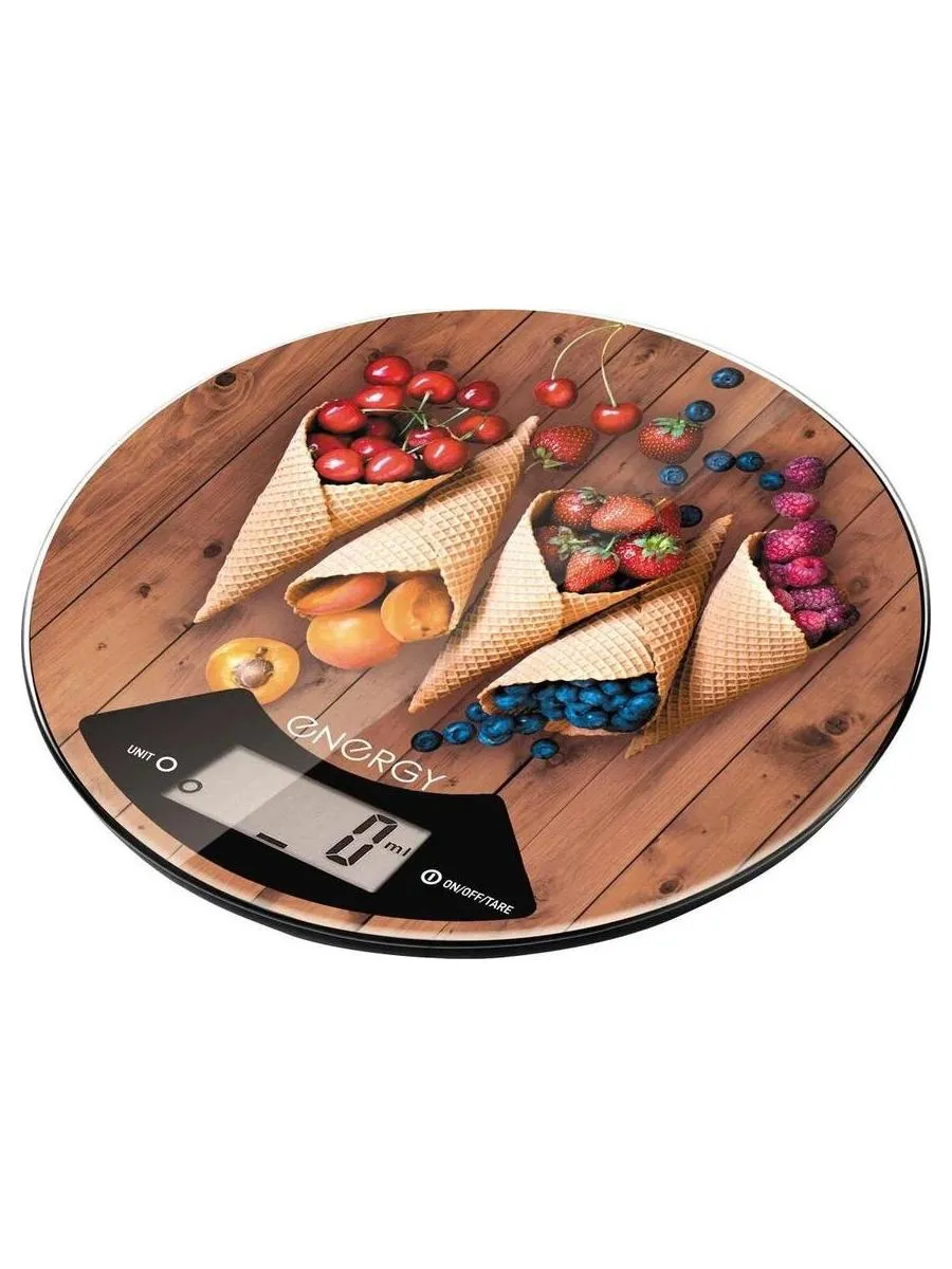 Весы кухонные электронные ENERGY EN-403 (вафли) круглые - фото 1